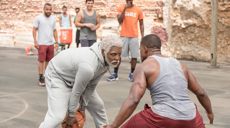 Kyrie Irving stars as Uncle Drew in the film, “Uncle Drew.” Contributed by Quantrell D.Colbert/Lionsgate
