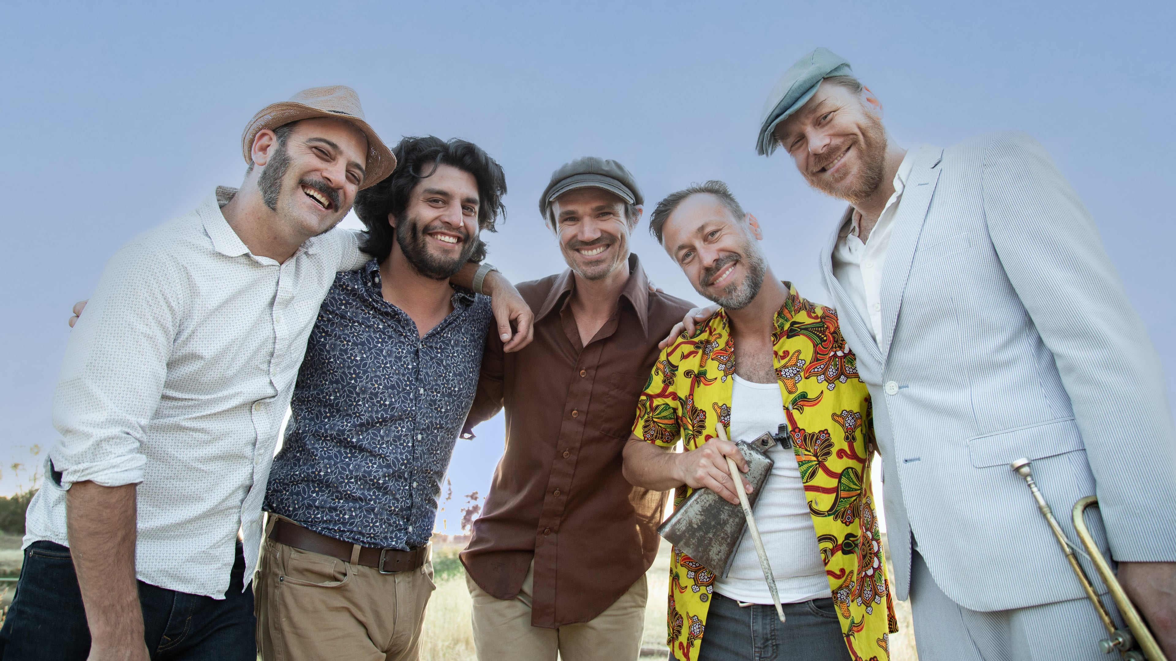 Many of the California Honeydrops players have links to New Orleans' music or the geographic area. But they also bring some of their California stylings to the mix. (Courtesy of Deborah Wilson)