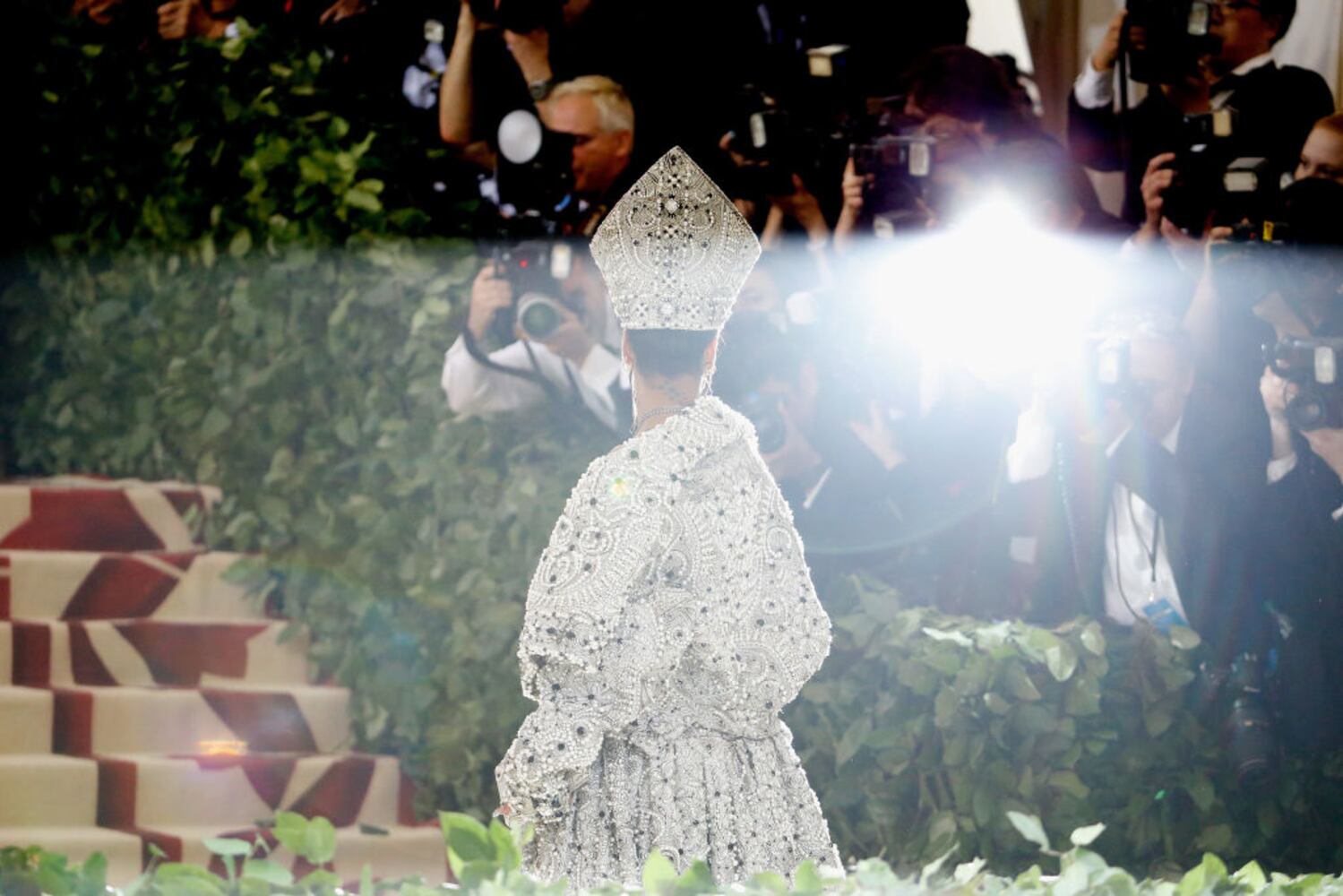 Rihanna channels the Pope at 2018 Met Gala