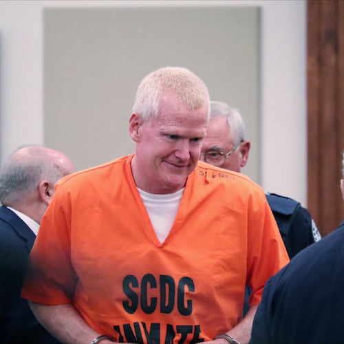 FILE - Disbarred attorney Alex Murdaugh arrives in court in Beaufort, S.C., Sept. 14, 2023. (AP Photo/James Pollard, File)