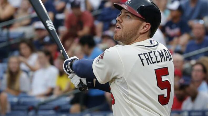 Freddie Freeman is “more confident than ever” that he’ll be ready to play next week against the Nationals after taking his first batting practice Wednesday since his May 17 left-wrist fracture. (AP file photo)