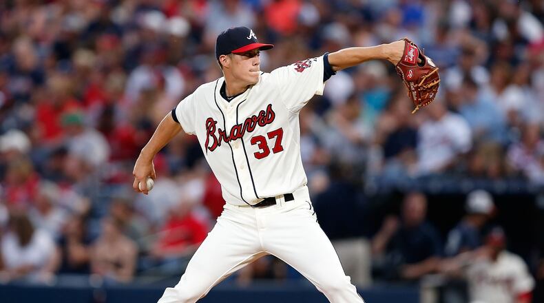 Pitcher Matt Wisler #37 of the Atlanta Braves throws a pitch in the second inning during the game against the New York Yankees at Turner Field on August 29, 2015 in Atlanta, Georgia. (Photo by Mike Zarrilli/Getty Images)
