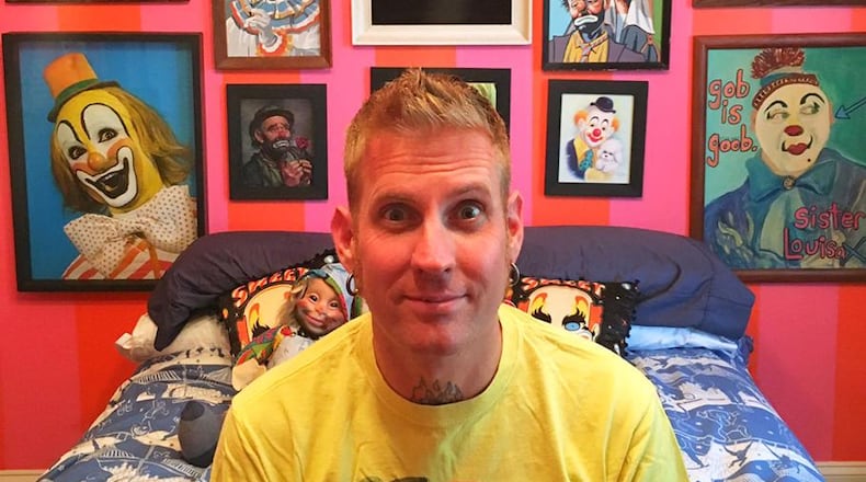 Mastodon drummer Brann Dailor in the "clown room" at his Atlanta home. Photo: Susanne Gibboney