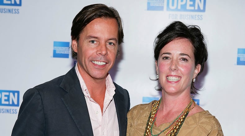 Andy Spade, CEO and Creative Director of Kate Spade, and designer Kate Spade attend OPEN from American Express' 'Making a Name for Yourself' at Nokia Theater July 27, 2006 in New York City.