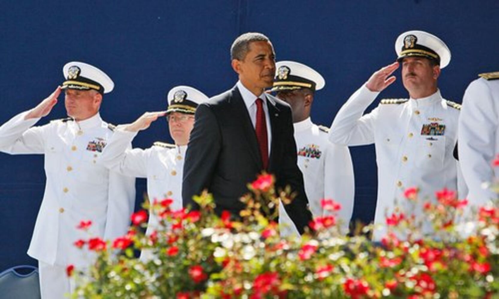 Obama at U.S. Naval Academy graduation