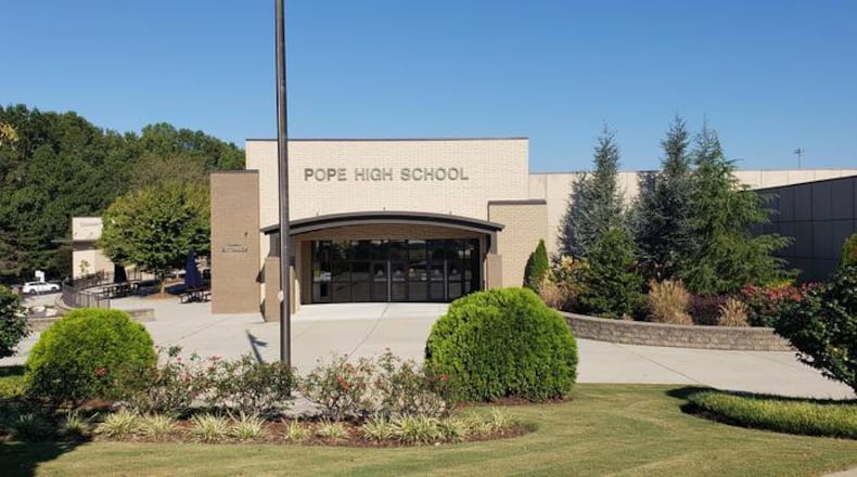 When Rabbi Larry Sernovitz heard someone drew swastikas and the words “Hail Hitler” on bathroom walls at Pope High School Thursday, he didn’t hesitate. He spent several hours Friday at the school talking with the principal and students about what happened.