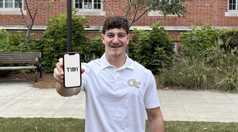 Drew Mendelow created an app for diabetes management when he was 13 that gained global support and marketing approval before he entered Georgia Tech. (Courtesy of Jack Mendelow)