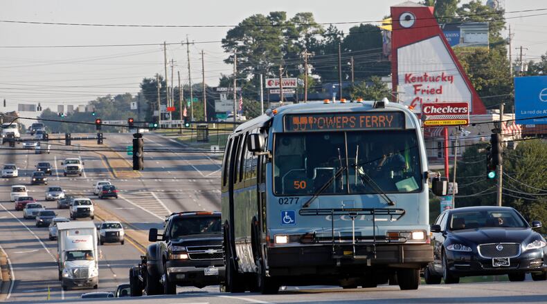 The Cobb County Board of Commissioners voted Tuesday to carry out a study on Sunday bus service. BOB ANDRES / BANDRES@AJC.COM
