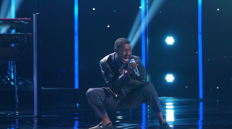 Jason Warrior performs during the Showstopper round on "American Idol" that aired March 28, 2021 on ABC. (ABC/Eric McCandless)