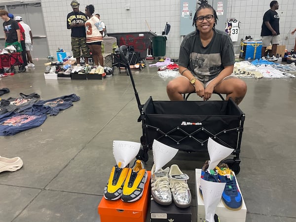 Chanel Cornett said she got her love of sneakers from her parents.