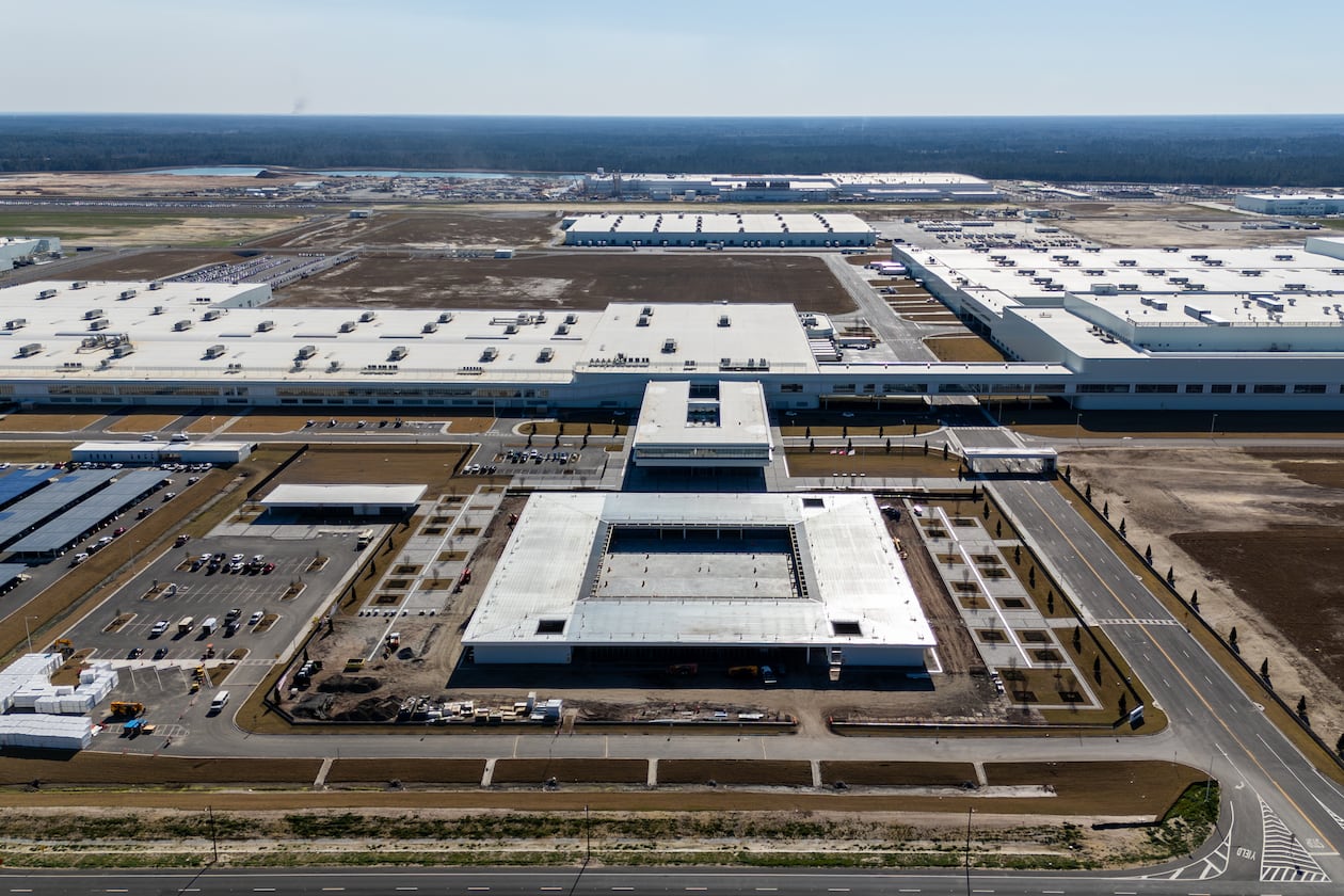 This is an aerial photo of Hyundai's electric vehicle factory in Bryan County near Savannah, Georgia on Feb. 26, 2025. (Courtesy Hyundai)