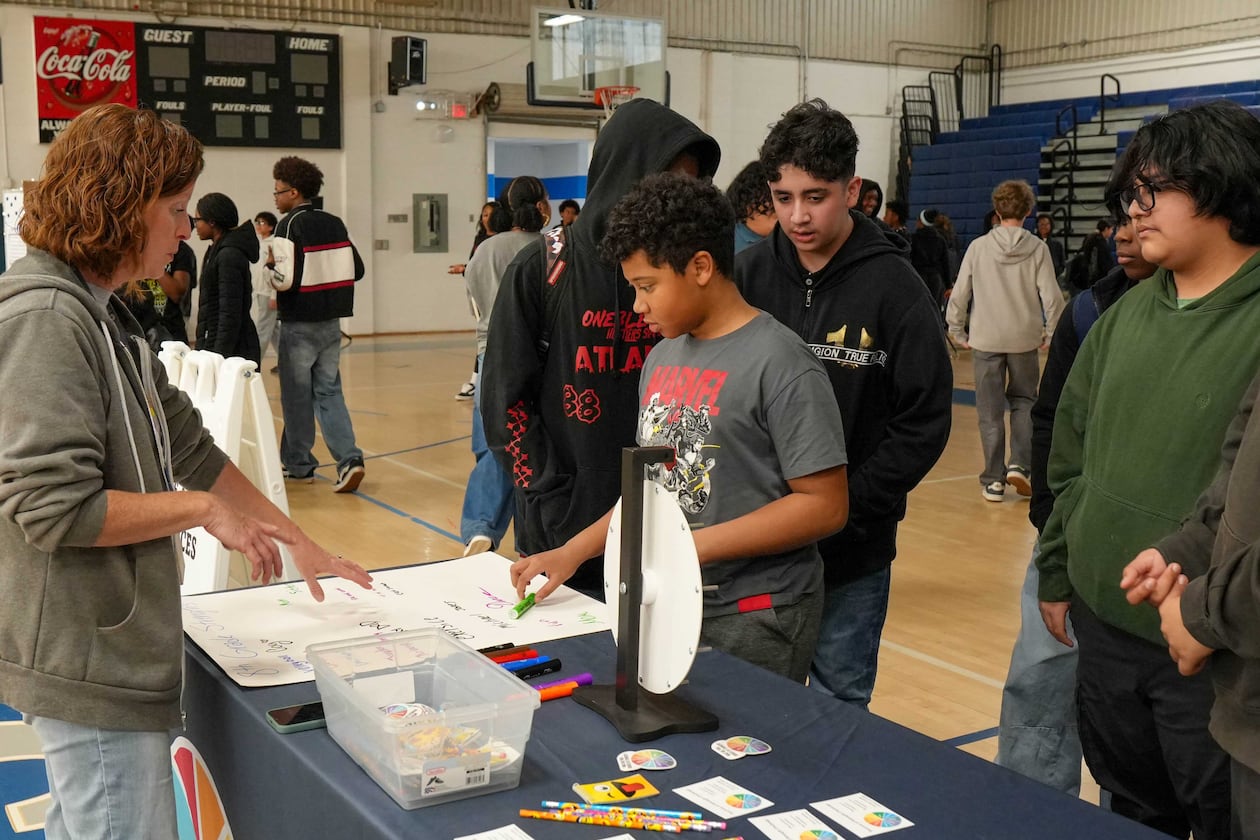 Students participate in the Cobb County School District's Sources of Strength wellness fair. (Courtesy of Cobb County School District)