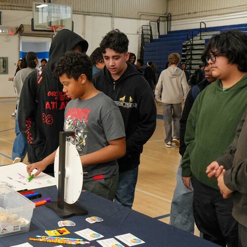 Students participate in the Cobb County School District's Sources of Strength wellness fair. (Courtesy of Cobb County School District)