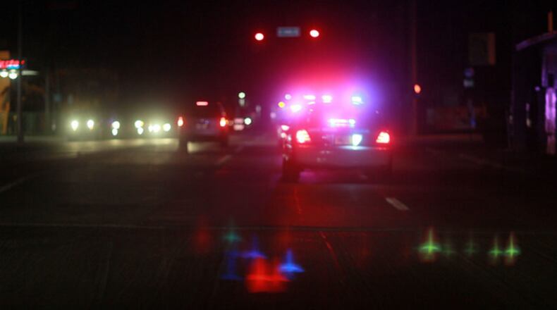 An Atlanta police officer was taken to a hospital after a four-car crash Monday night.