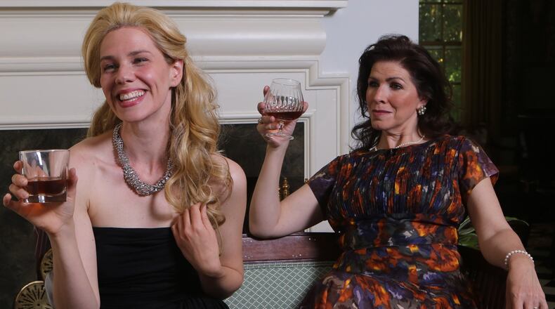 Horizon Theatre’s comedy “The City of Conversation” features Rachel Garner (left) and Tess Malis Kincaid. CONTRIBUTED BY BRADLEY HESTER