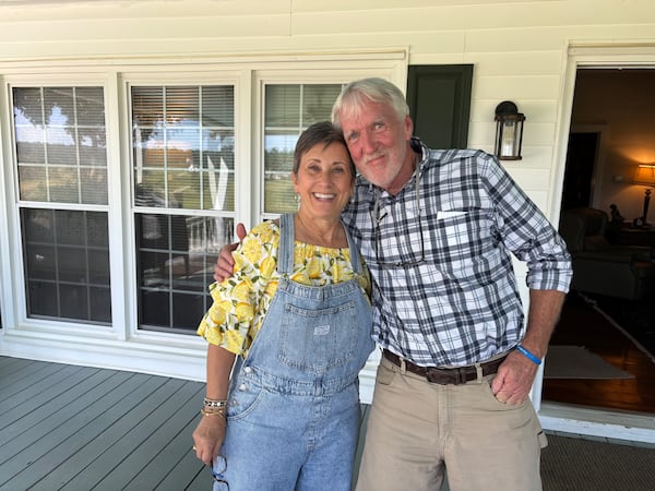 Lora Cooley's husband, Jody (not pictured), took her on a mystery trip. It turned out they were visiting Allen Levi. (Courtesy of Jody Cooley)