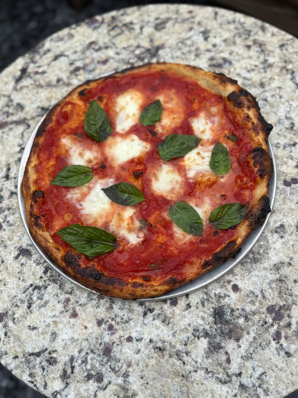 Krog Bar has opened in Peachtree Hills with coal-fired pizza like the margherita. (Courtesy of Krog Bar)