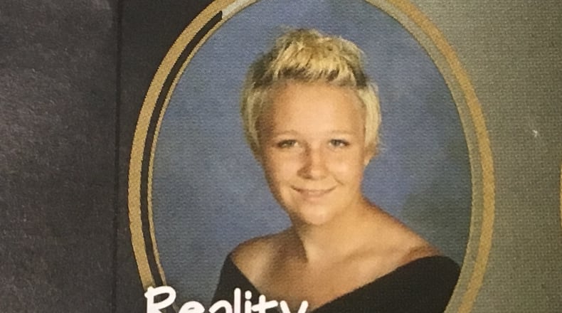 Reality Winner's yearbook photo.