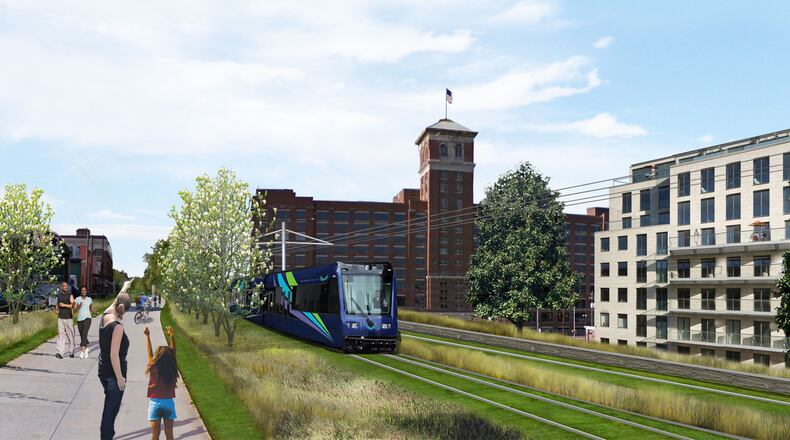 Atlanta leaders are pushing for a light rail along the city's 22-mile trail system that connects dozens of intown Atlanta neighborhoods.