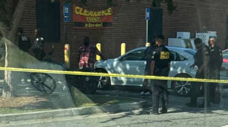 A Channel 2 Action News viewer shared a photo of the aftermath of the armed robbery and shooting at a Dollar General store in northwest Atlanta.