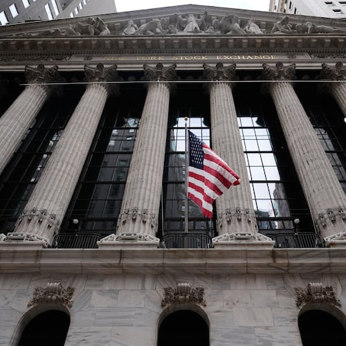 FILE - The New York Stock Exchange is seen in New York, Thursday, March 19, 2026. (AP Photo/Seth Wenig, File)