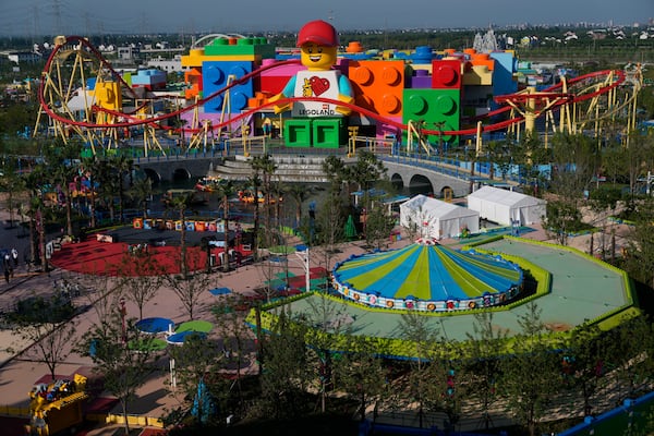 A view of Legoland Shanghai a day before it opens to the public in Shanghai, China, Friday, July 4, 2025. (AP Photo/Ng Han Guan)