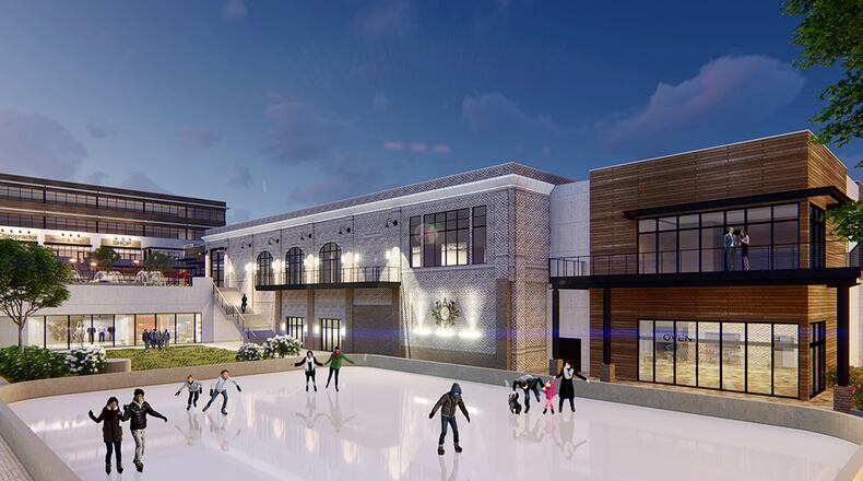 A rendering of the Orchid Grove development being proposed on the site of the mostly abandoned Gwinnett Prado shopping center near Gwinnett Place Mall. (Via Partnership Gwinnett)