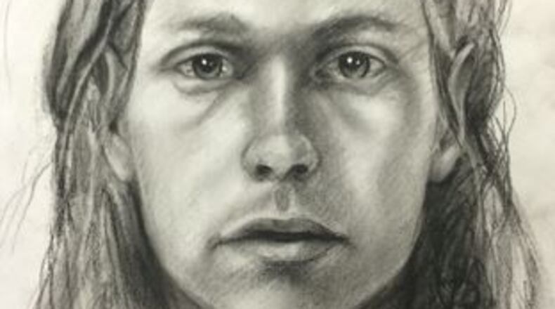 Cobb police released this sketch of a man who they say severely beat another driver after a collision. (Credit: Cobb County Police)