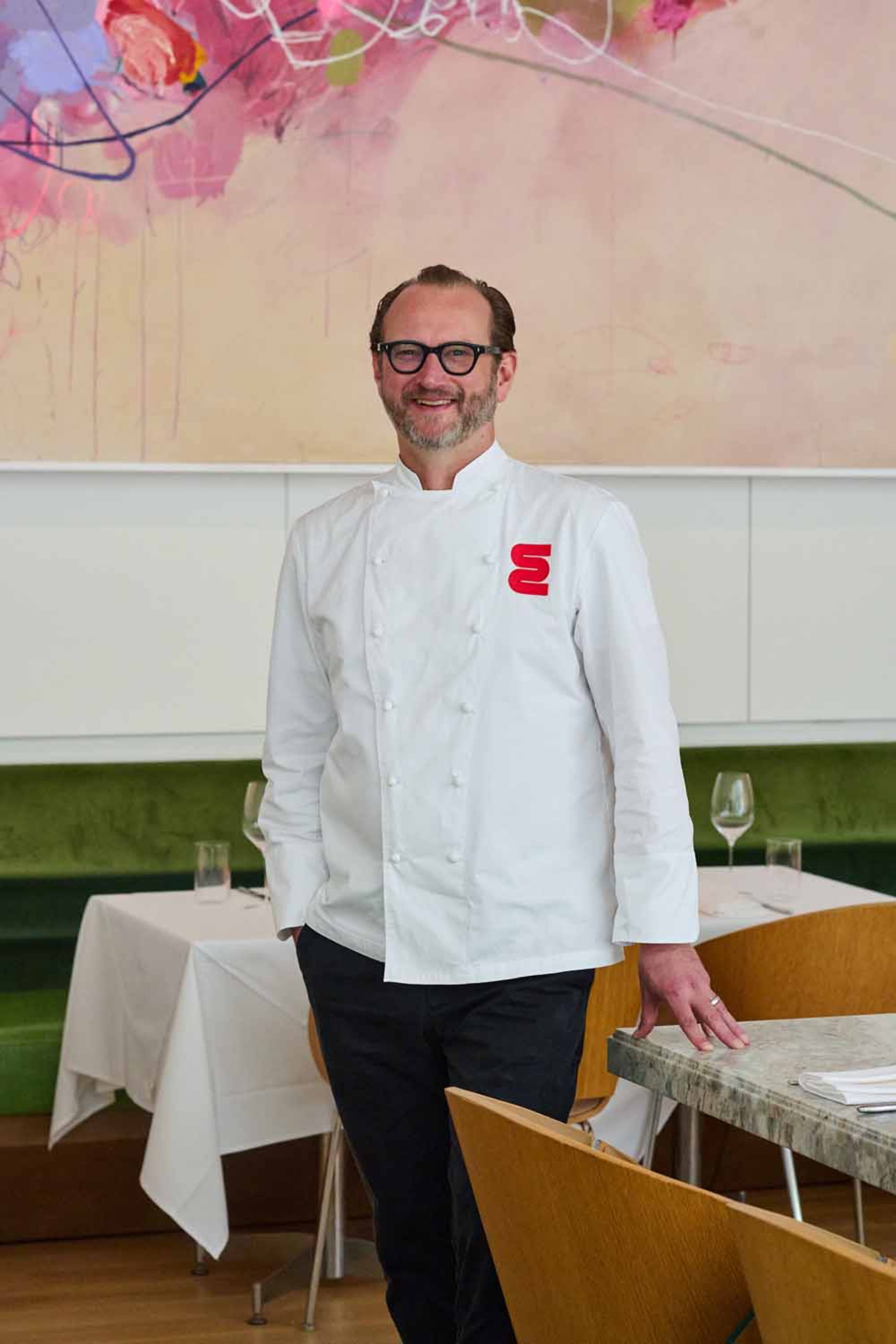 Chef Craig Richards in the dining room at Elise, which took over the former space for Table 1280 at the Woodruff Arts Center. (Courtesy of Elise)