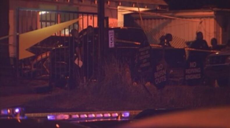 The shooting occurred in a parking lot between Striker’s Clubhouse and Driftwood Bar & Grill on Memorial Drive. (Credit: Channel 2 Action News)