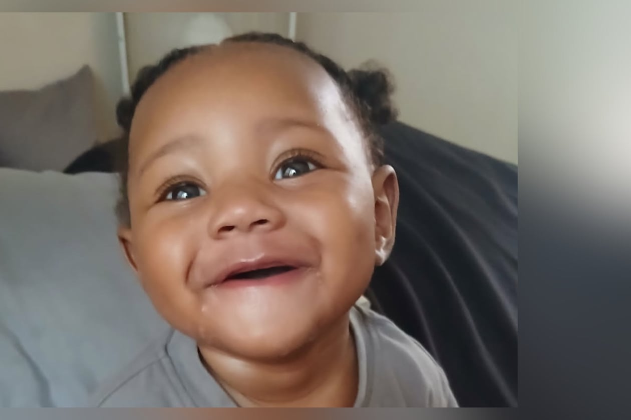 Baby Aziah McDougle was shot and killed at just 9 months old while outside the Budgetel Inn & Suites in Cobb County's Cumberland area on Sept. 23. (Courtesy of GoFundMe)