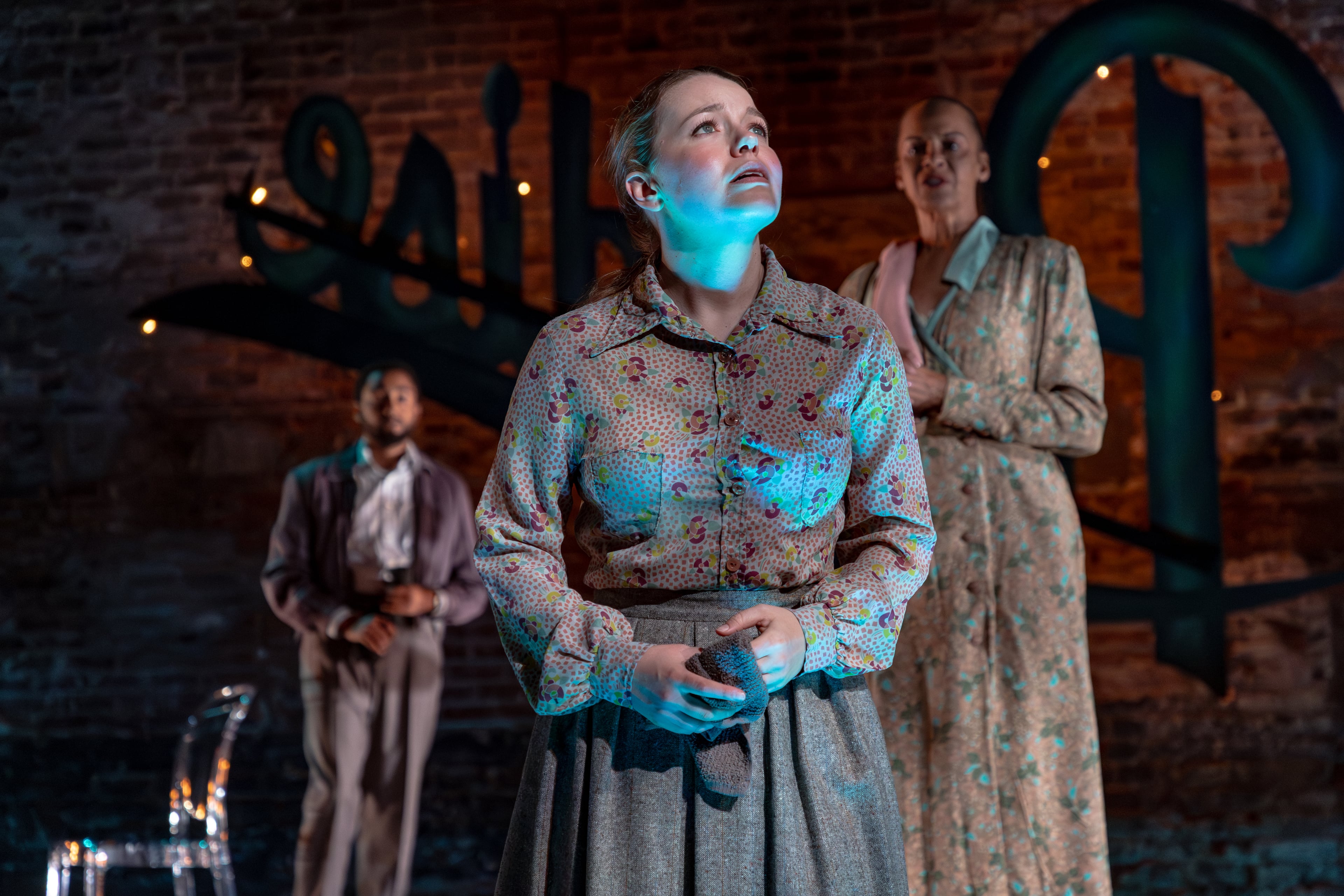 Daughter Laura (Devon Hales) is held back by shyness and an inferiority complex so she takes refuge in her glass menagerie, for which Tennessee Williams’ play is named. (Courtesy of Casey Gardner Ford)