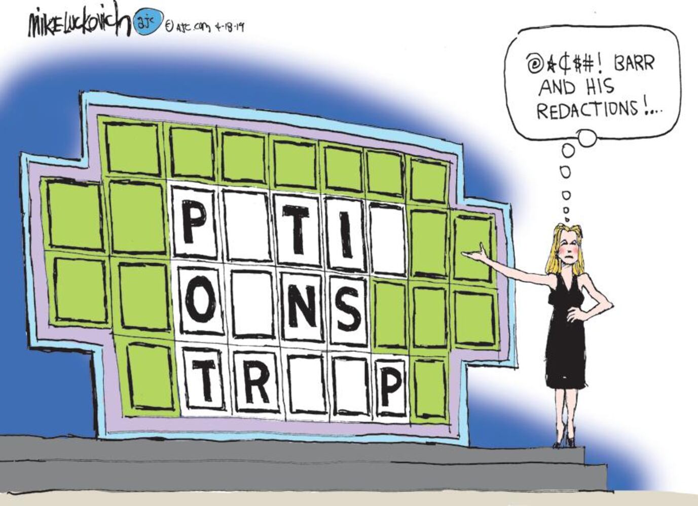 Mike Luckovich Round File for April 2019