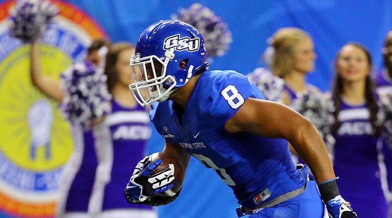 Georgia States' Joel Ruiz is second in the nation among tight ends with 66.2 receiving yards per game.