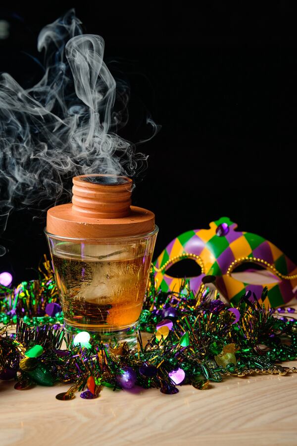 Marlow's Tavern has a smoked Sazerac on the menu to celebrate Mardi Gras with flair. (Courtesy of Brandon Amato)