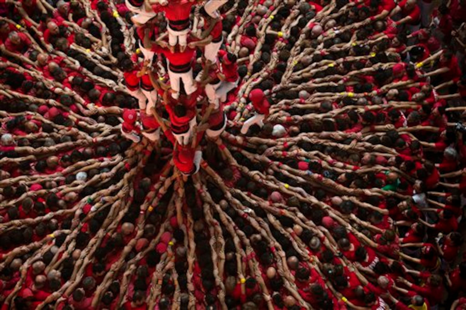 Spain Human Tower