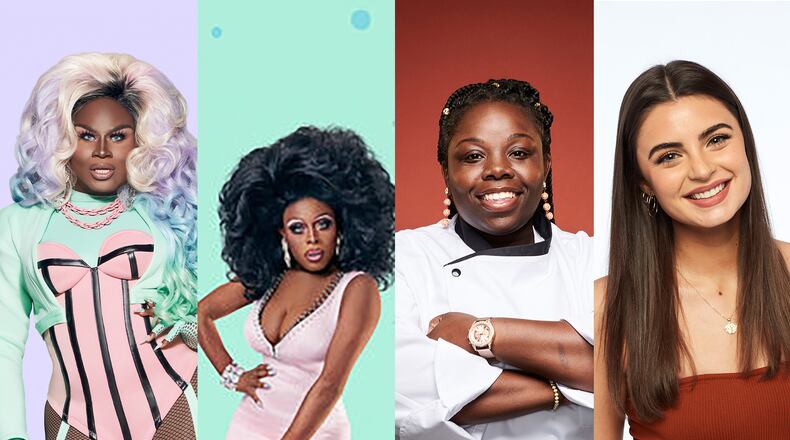 Metro Atlanta contestants on reality shows in early 2021: Lala Ri, Tamisha Iman (RuPaul's Drag Race), Syann Williams (Hell's Kitchen) and Rachael Kirkconnell (The Bachelor). VH1, Fox, ABC