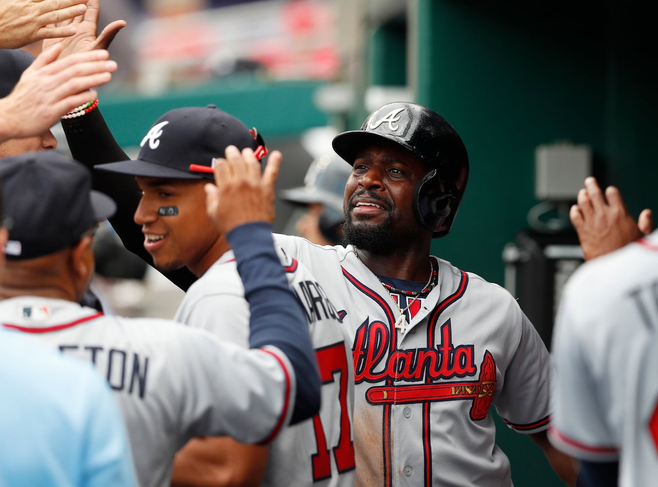 Photos: Julio Teheran gets a win as Braves rout Nationals