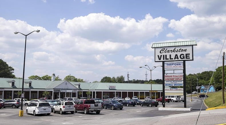 The Clarkston Village shopping center near the Clarkston city center.