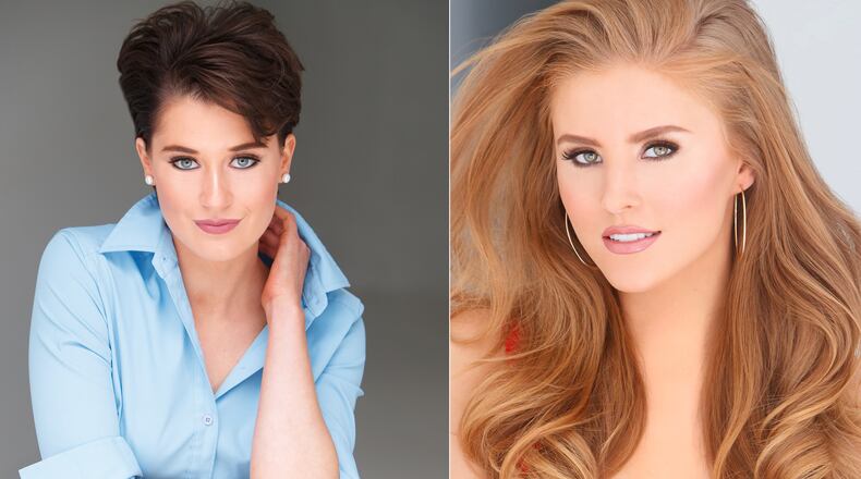 Miss Capital City Victoria Hill (left) and Miss Cobb County Alexa Gilomen (right) won preliminary awards at Miss Georgia on Thursday.