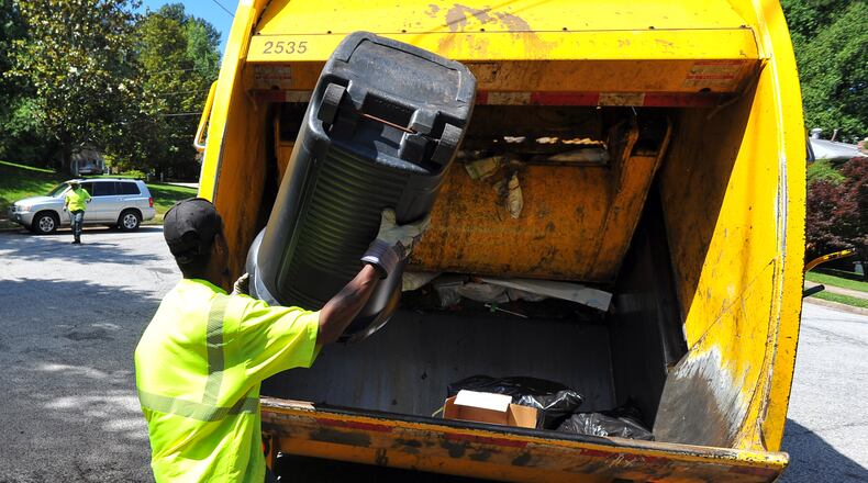 Atlanta’s trash services will be delayed a day due to the Martin Luther King Jr. next week, the city announced.
