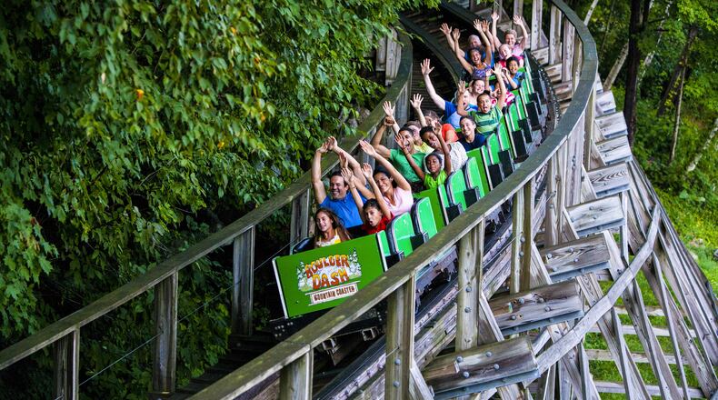Boulder Dash at Lake Compounce amusement park in Connecticut has won the Golden Ticket award for best wooden coaster the last four years. (Robie Capps/Lake Compounce)