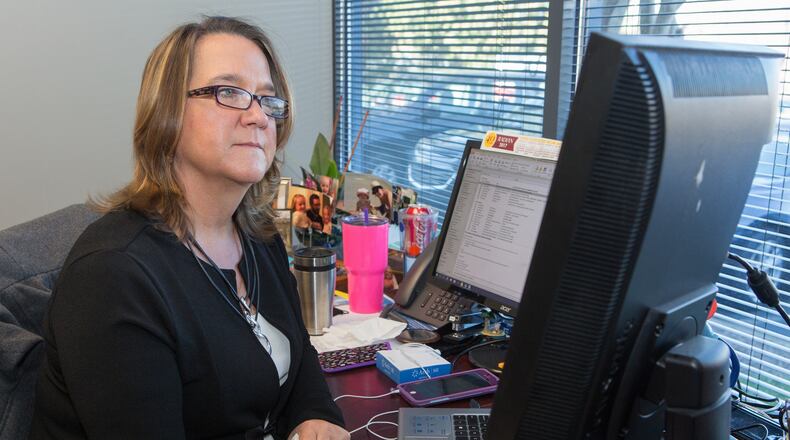 Jetta Wilson is a long time employee at Supreme Lending in Alpharetta on January 31st, 2017. Supreme Lending is the small employer AJC Top Workplace winner. (Photo by Phil Skinner)