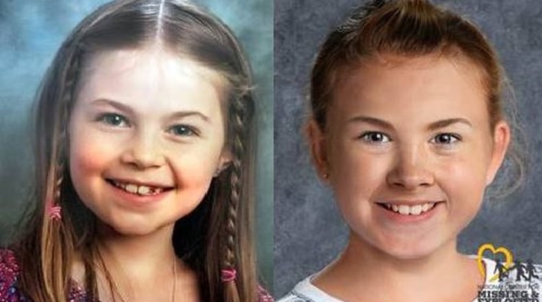 Kayla Unbehaun at age 9 (left) and how she might look today at age 12. CONTRIBUTED
