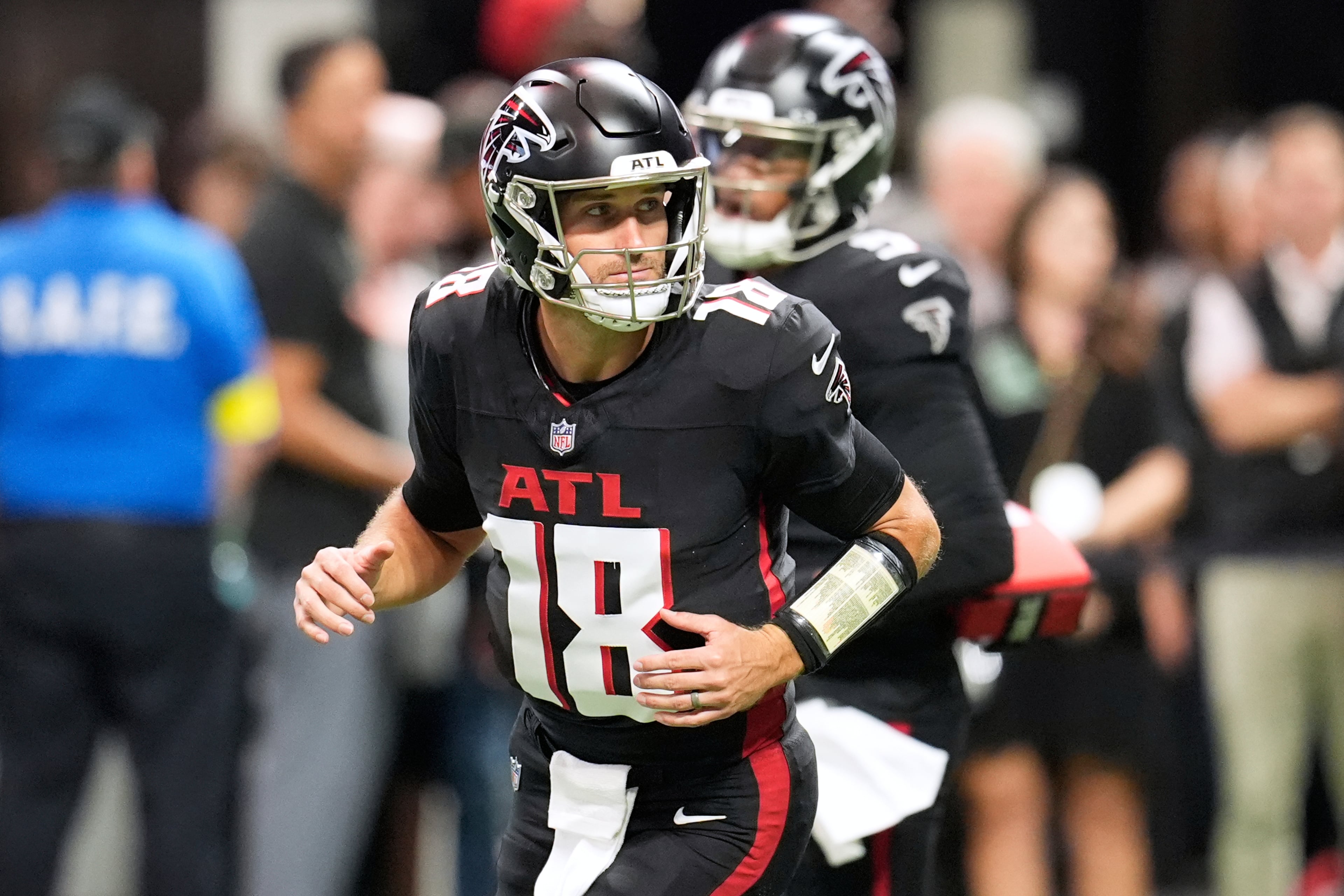 Backup Falcons quarterback Kirk Cousins before the season opener against Tampa Bay.
