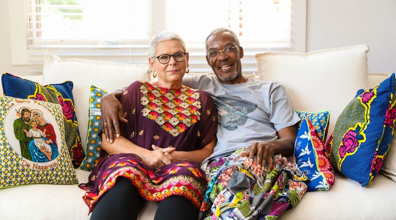 Anja and Jumbe Sebunya own AkaziATL gallery in Atlanta. Reynolds Rogers/For the AJC