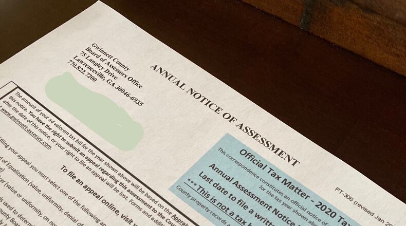 The Gwinnett County Board of Assessors have mailed approximately 284,000 annual notices of assessment to residential and commercial property owners. (Photo by Karen Huppertz)