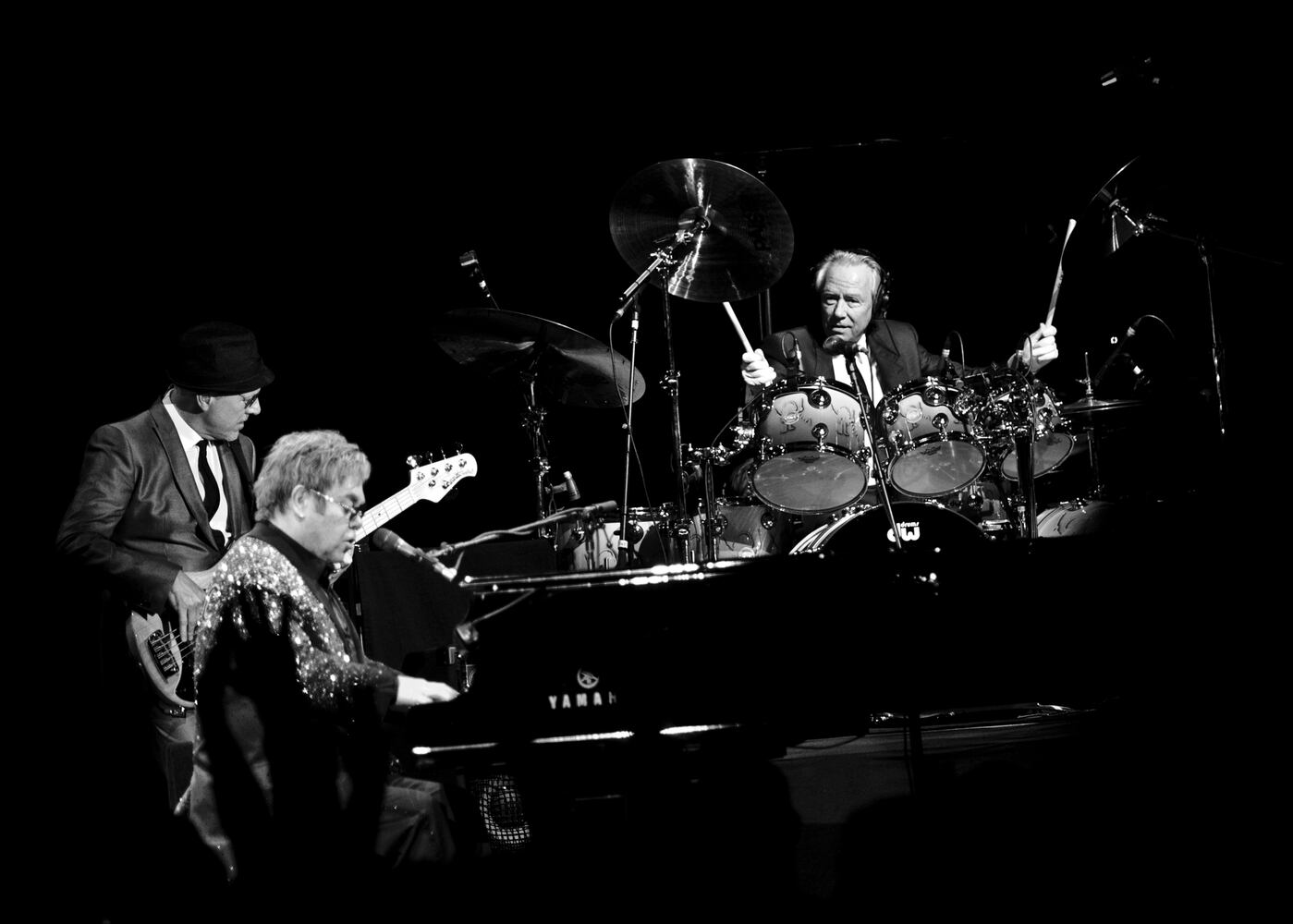 Elton John perfoms in front of sold out Ervin J. Nutter Center crowd