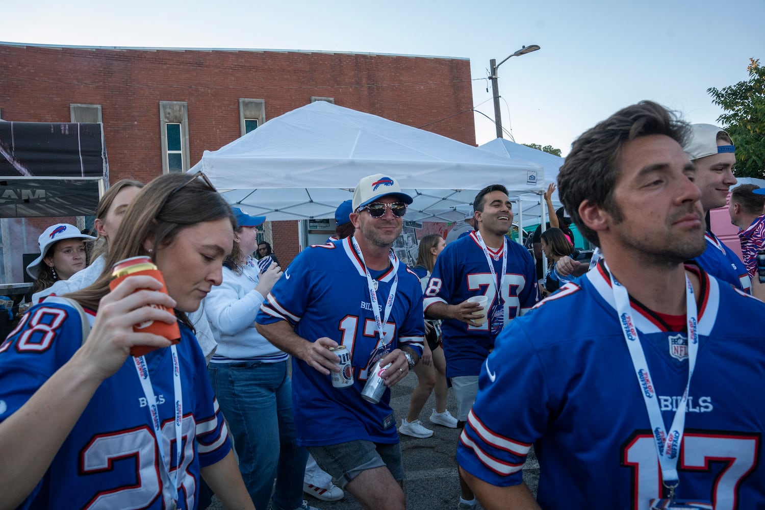 Photos of Bills fans tailgating before Falcons game 10/13/25