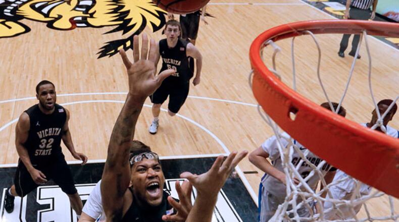 Wichita State 6-foot-8 forward Carl Hall, a Georgia native, plays a key role for the No. 15 Shockers.